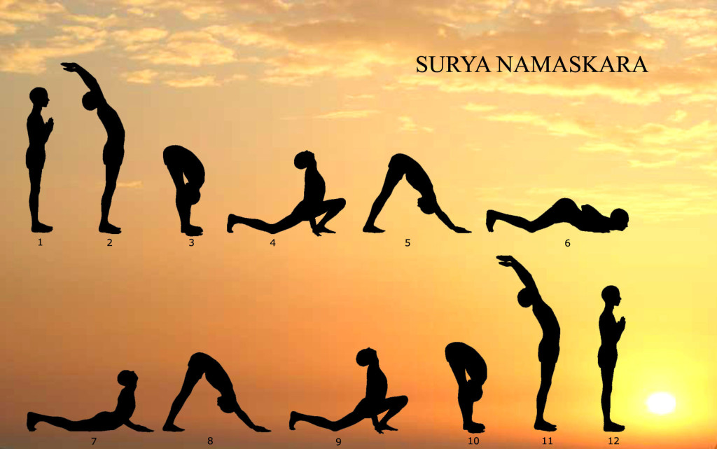 Surya Namaskara o il Saluto al Sole per celebrare il solstizio d'inverno